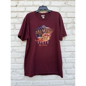 VTG Harley Davidson American By Birth Biker By Choice TEXAS T Shirt Mens XL Y2K